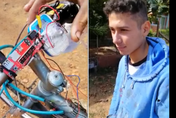 Con su bici y su ingeniosa radio, jovencito de Pirayú genera admiración en las redes - Megacadena — Últimas Noticias de Paraguay