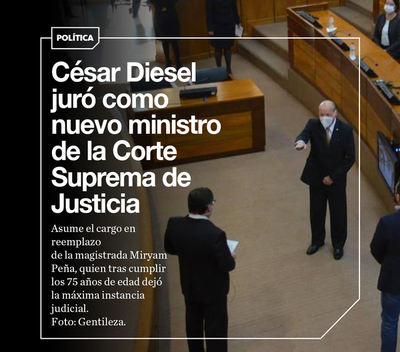 Diesel jura como nuevo ministro y se incorpora al pleno de la Corte