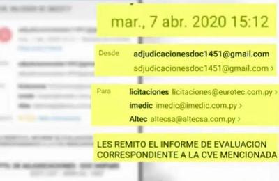 Documentos confirman 'blanqueo' para la compra de los polémicos insumos médicos - SNT
