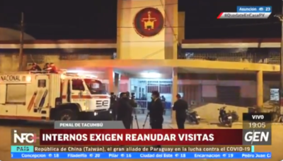 HOY / Reclusos de Tacumbú intentan amotinarse como forma de exigencia de reanudación de visitas