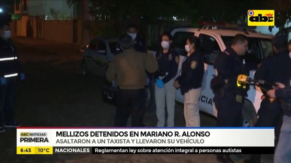 Mellizos detenidos en Mariano Roque Alonso - ABC Noticias - ABC Color