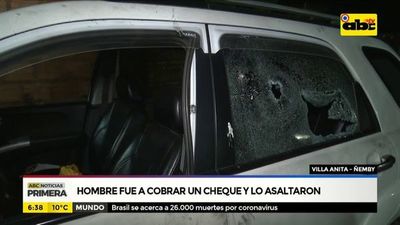 Hombre fue a cobrar un cheque y lo asaltaron - ABC Noticias - ABC Color