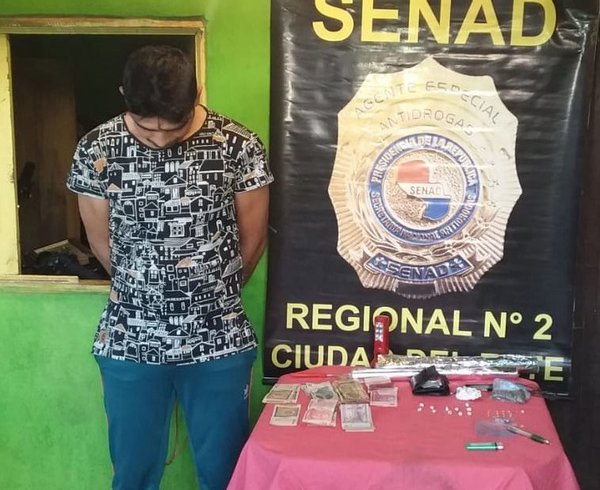 SENAD elimina foco de venta de drogas en el barrio Ciudad Nueva de CDE