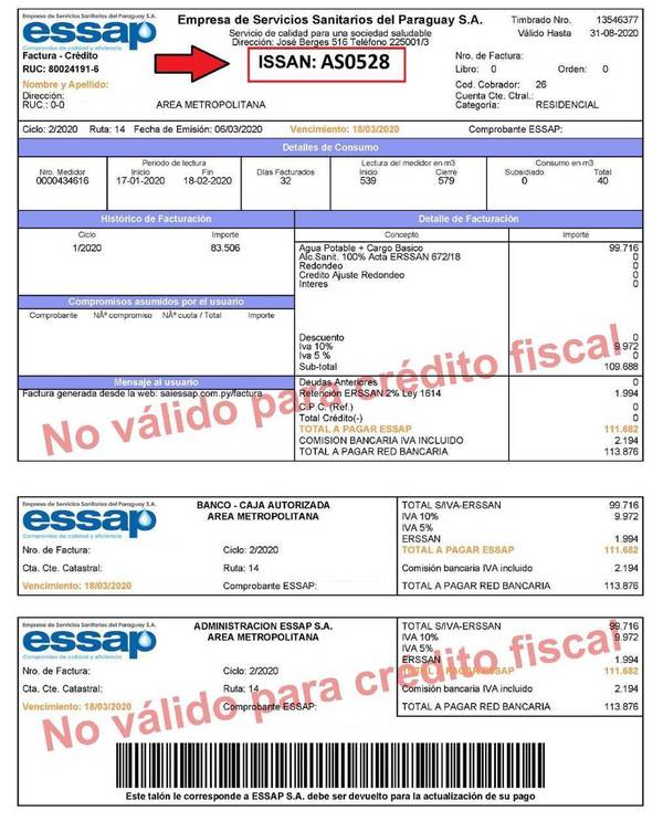 Essap: Nueva forma de pago sin factura