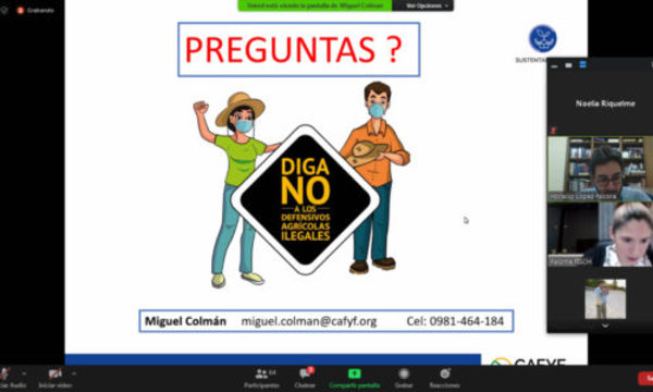 » CAFYF y la USC capacitan sobre BPA y trabajo en el campo en tiempos de Covid