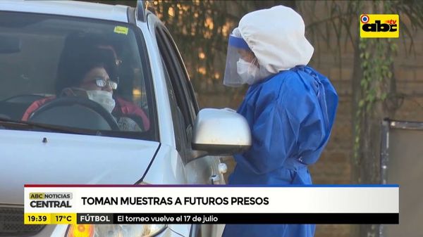 Toman muestras de Covid-19 a futuros presos - ABC Noticias - ABC Color