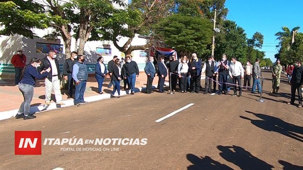 INAUGURAN 46 CUADRAS DE ASFALTADO EN CASCO URBANO DE CNEL. BOGADO