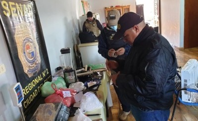 Laboratorio de cocaína es desmantelado tras allanamiento en CDE