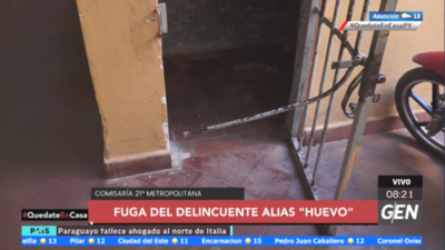 HOY / Ángel Adrián Sánchez alias "Huevo", se fugó de la Comisaría 21 Metropolitana en la madrugada de ayer