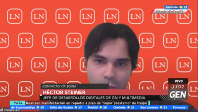 HOY / Héctor Steiner, jefe de Desarrollo Digital del Grupo Nación y Multimedia y Jesica Barreto, editora general de La Nación, sobre la nueva cara de La Nación