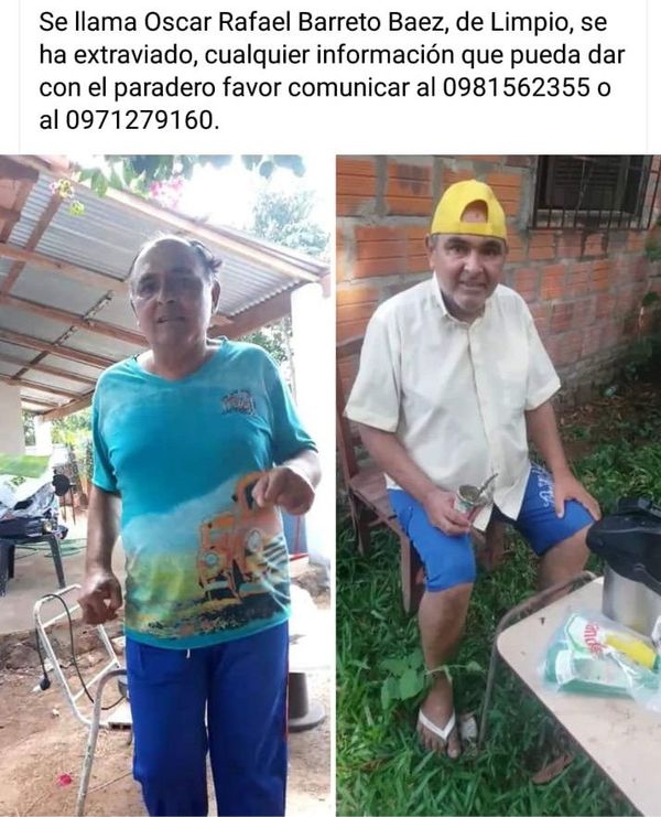 Buscan a persona desaparecida en Limpio - Nacionales - ABC Color