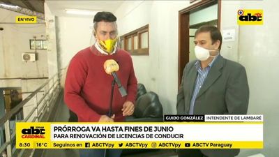 Lambaré: Prorrogan hasta fines de junio el plazo para renovación de licencia de conducir - ABC Noticias - ABC Color