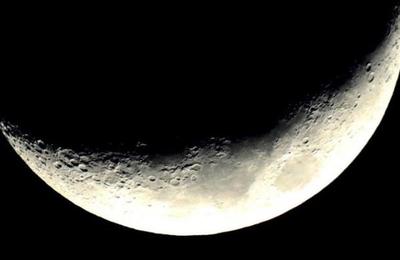 Así se vería la Luna si estuviera a la misma distancia que la Estación Espacial Internacional - C9N