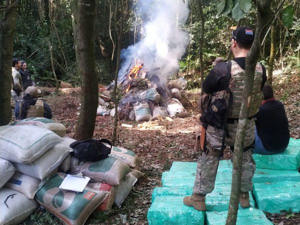 Destruyen importante campamento narco en María Auxiliadora