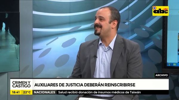 Presentan nuevo registro para auxiliares de justicia - Crimen y castigo - ABC Color