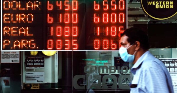 El dólar sube a su pico histórico de G. 6.550