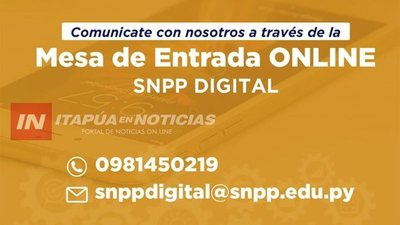 HABILITARÁN 14 CURSOS VIRTUALES EN EL SNPP ENCARNACIÓN
