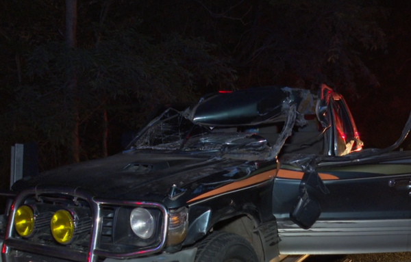 Grave accidente en el cerro de Caacupé