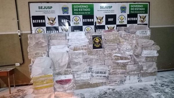 DOF incauta más de 3 mil kilos de marihuana en Ponta Porã