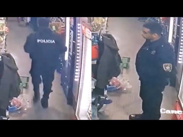 Acusan a policía de querer llevarse un vino en cartón dentro de la campera