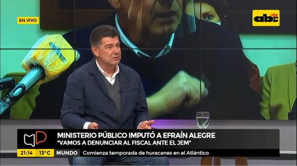 Efraín afirma denunciar al fiscal ante el JEM - Mesa de Periodistas - ABC Color