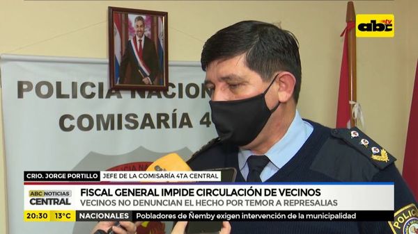 Critican cierre de calle frente a la casa de Fiscal General - ABC Noticias - ABC Color