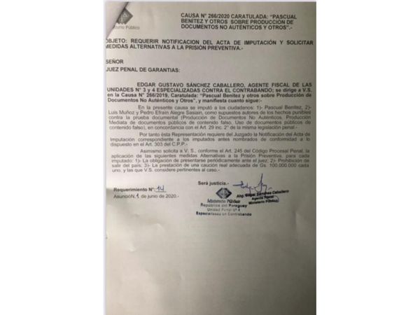 Imputan al presidente del PLRA en el caso de facturas clonadas