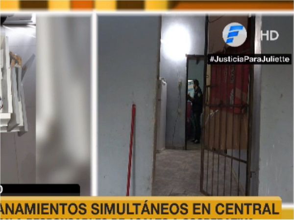 Allanamientos simultáneos  por caso de robo a cooperativa