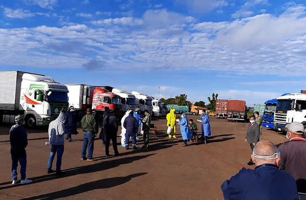 Test COVID-19 a choferes: Cerca de 600 camiones ingresan por día al país - Megacadena — Últimas Noticias de Paraguay