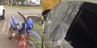 ACCIDENTE EN FRAM INVOLUCRA MOTOCICLISTA SIN CASCO. 