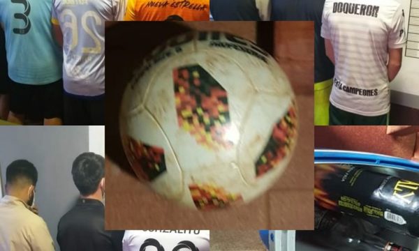 Inician investigación contra 10 hombres que violaron cuarentena para jugar fútbol