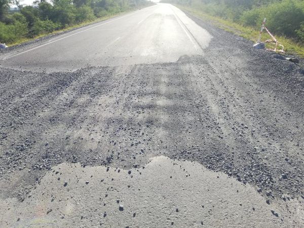 Ruta Villeta km 40-Alberdi aún no se inauguró y ya se llenó de baches - Nacionales - ABC Color