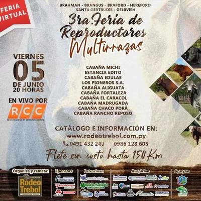 Feria virtual de reproductores multirazas este viernes por RCC TV