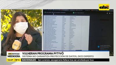 Sistema de Pytyvõ no garantiza protección de datos - ABC Noticias - ABC Color