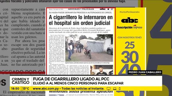 Crimen y Castigo: Fuga de cigarillero ligado al PCC - Crimen y castigo - ABC Color