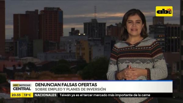 Alertan sobre falsas ofertas de empleo y planes de inversión - ABC Noticias - ABC Color