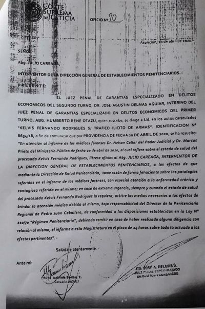 Juez niega haber ordenado salida de la cárcel de interno fugado