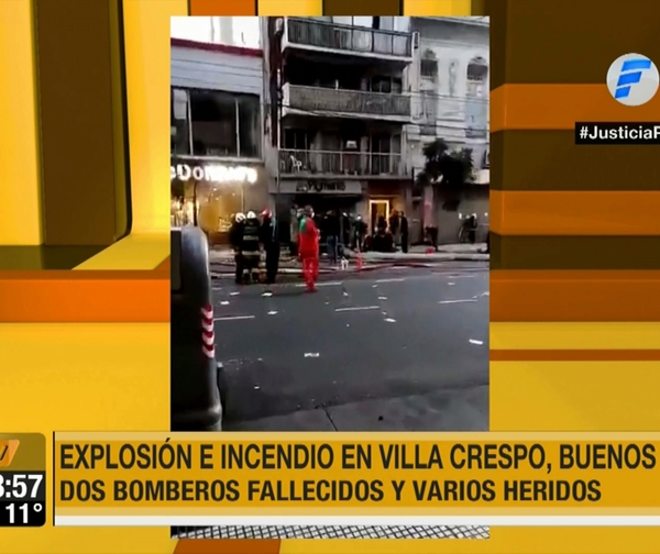 Explosión deja dos bomberos muertos en Argentina