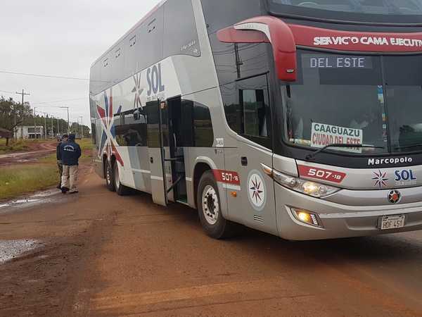 Buses no están ingresando a la terminal de CDE