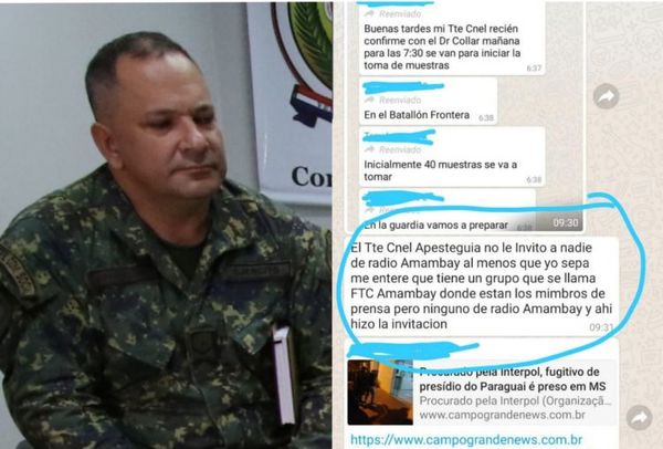 Covid-19: Vocero de la FTC, manipula informes a medios de prensa en Pedro Juan Caballero