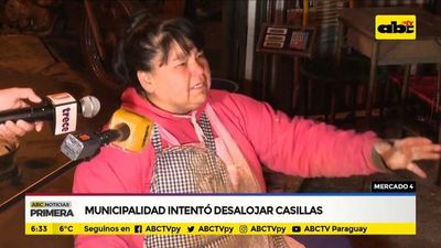 Municipalidad intentó desalojar casillas del Mercado 4  - ABC Noticias - ABC Color
