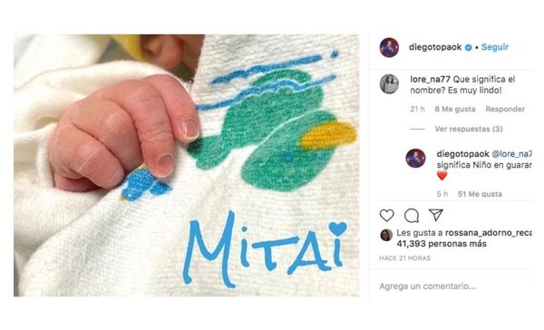 Un artista argentino le puso a su hija "Mitai" como nombre - Digital Misiones