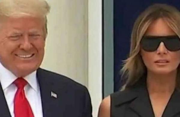 Donald Trump le pide a Melania que sonría durante una sesión de fotos y ella se niega - C9N