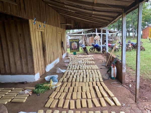 Incautan cerca de una tonelada y media de marihuana en Amambay