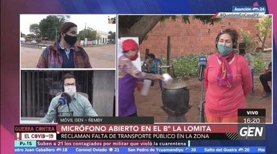 HOY / Micrófono abierto en el B° Santo Rey de Concepción