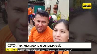 Crimen y Castigo: Matan a macatero en tembiaporã - Crimen y castigo - ABC Color