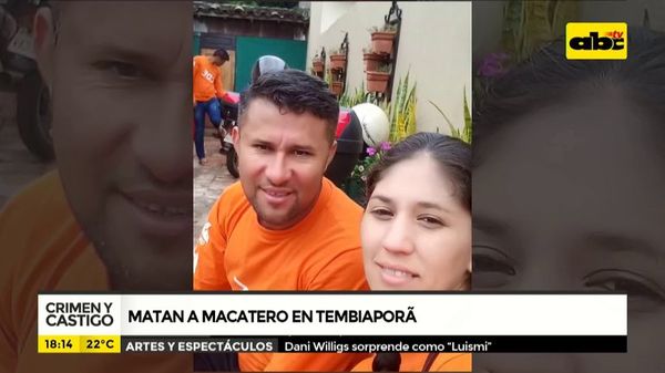 Crimen y Castigo: Matan a macatero en tembiaporã - Crimen y castigo - ABC Color