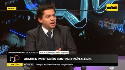 Mesa de Periodistas: Admiten imputación contra Efraín Alegre - Mesa de Periodistas - ABC Color