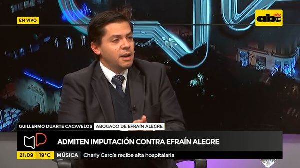 Mesa de Periodistas: Admiten imputación contra Efraín Alegre - Mesa de Periodistas - ABC Color