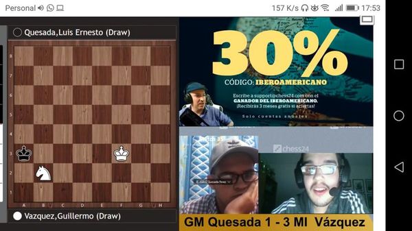 Vázquez se impone sobre GM Quesada - Deportes - ABC Color